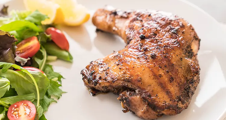 Cuisse de poulet braisé